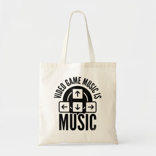 Videogame is Music Video Game Player Nerd Geek PC Tote Bag (Voorkant)