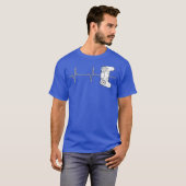 Videogame Liefhebber Hartslag T-shirt (Voorkant volledig)