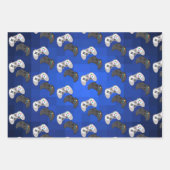 Videogame met kleurrijke gamer inpakpapier vel (Voorkant)