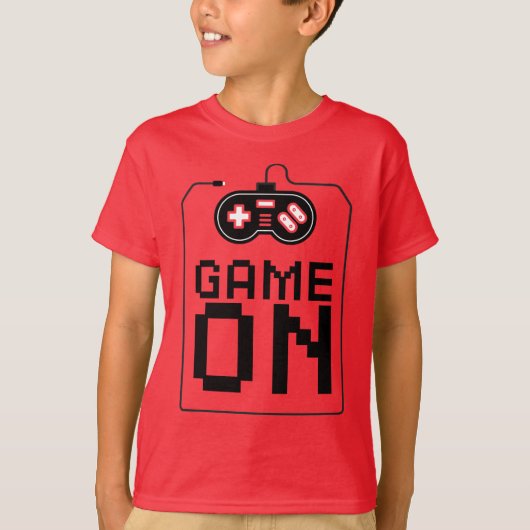 Videogame op T-shirt (Voorkant)