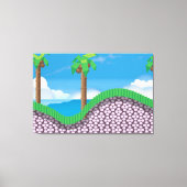videogame-palmbomen. canvas afdruk (Voorkant)