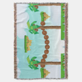  videogame-palmbomen. deken (Voorkant Verticaal)