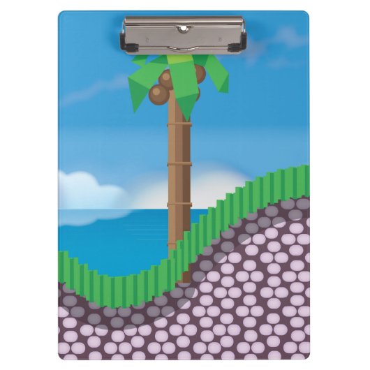 videogame-palmbomen. klembord (Voorkant)
