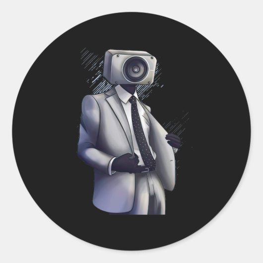 Videogame Party Ronde Sticker (Voorkant)