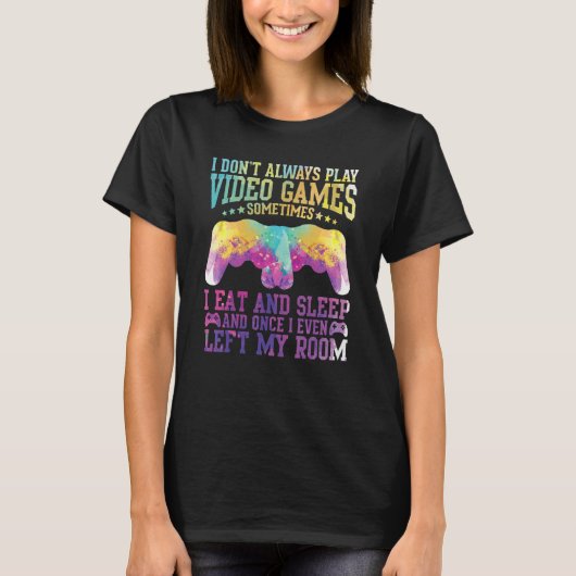 Videogame Quote Gamer Pun tekst ontwerp T-shirt (Voorkant)