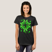Videogame Shamrock Game Controller Happy St Patri T-shirt (Voorkant volledig)