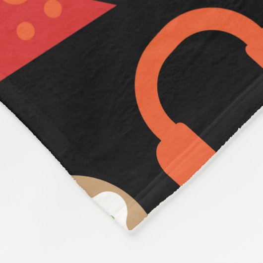 Videogame Snacks Partij Kinder gamer Fleece Deken (Hoek)