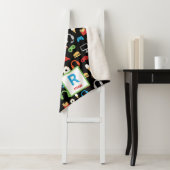 Videogame Snacks Party Kinder Gamer Gepersonalisee Sherpa Deken (In situ)