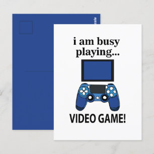 Videogame waar ik mee bezig ben Videogame Briefkaart