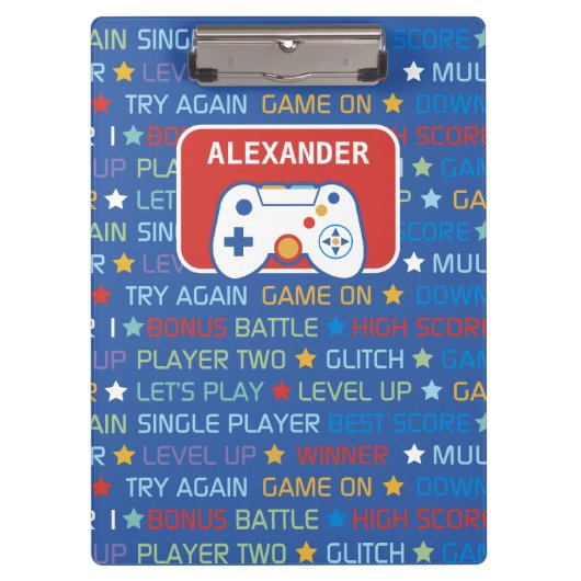 Videogame Woorden Klembord (Voorkant)