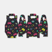 Videogamecontrollers en speelgoedpatroon bedankdoosjes (Uitgevouwen)