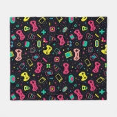 Videogamecontrollers en speelgoedpatroon fleece deken (Voorkant (Horizontaal))