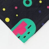 Videogamecontrollers en speelgoedpatroon fleece deken (Hoek)