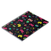 Videogamecontrollers patroon notitieboek (Linkerzijde)