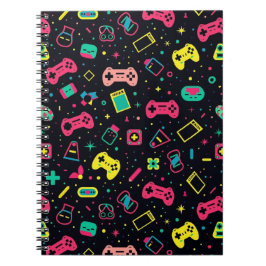 Videogamecontrollers patroon notitieboek