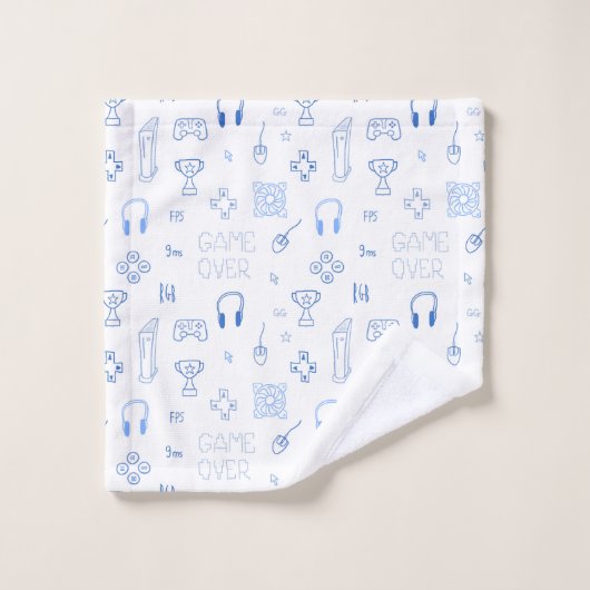 Videogamedoedle-pc-gamer Bad Handdoek (Wasdoekje)