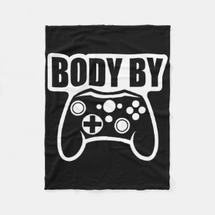 Videogamelichaam op controller Humor gamer Fleece Deken