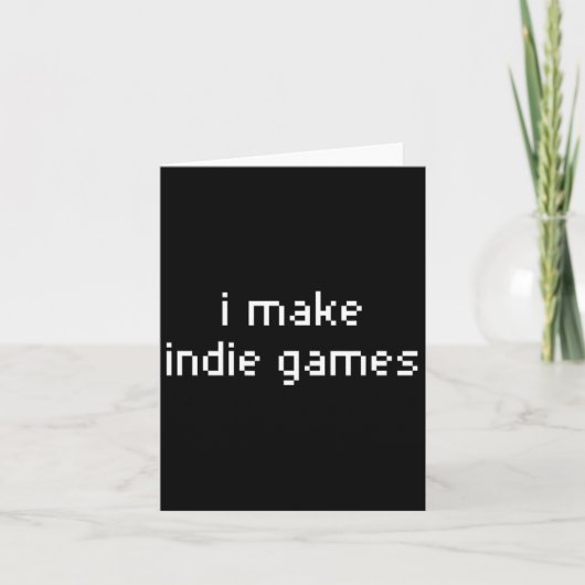 Videogameontwikkelaar Indie Game-ontwikkelaar Kaart (Voorkant)