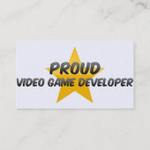 Videogameontwikkelaar voor groep visitekaartje (Achterkant)