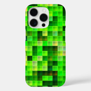 Videogamepixels groen vierkant patroon iPhone 16 pro hoesje