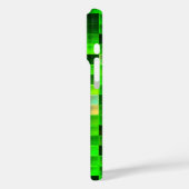Videogamepixels groen vierkant patroon Case-Mate iPhone case (Achterkant / Links)