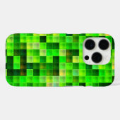 Videogamepixels groen vierkant patroon Case-Mate iPhone case (Achterkant (horizontaal))