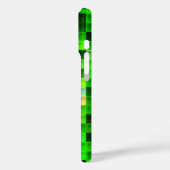 Videogamepixels groen vierkant patroon Case-Mate iPhone case (Achterkant / Links)
