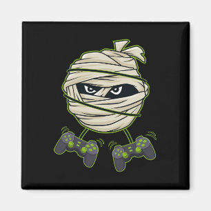 Videogamer-controllers Halloween Mummy, Kinder Magneet