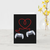 Videogamer Controllers Valentijnsdag Harde jongens Kaart (Gele Bloem)