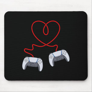 Videogamer Controllers Valentijnsdag Harde jongens Muismat