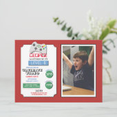 Videogamer Game Red Photo Boys Gaming Kaart (Staand voorkant)