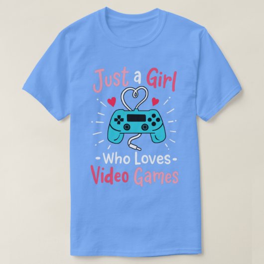 Videogamer Gamer Girl Gaming T-shirt (Design voorkant)