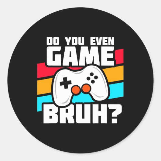Videogamer - PC-consolespel - Funny Video Game Ronde Sticker (Voorkant)