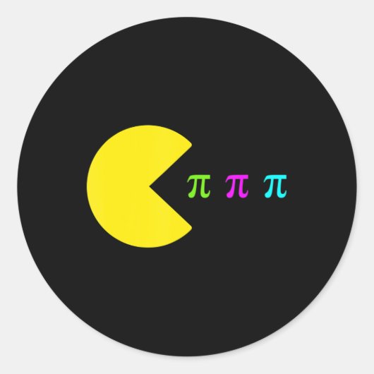 Videogamer Pi Day Gamer Wiskunde Leeraar Kinder jo Ronde Sticker (Voorkant)