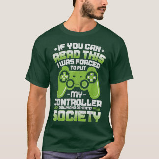 Videogamercontroller gamer T - shirts Mannen Kinde