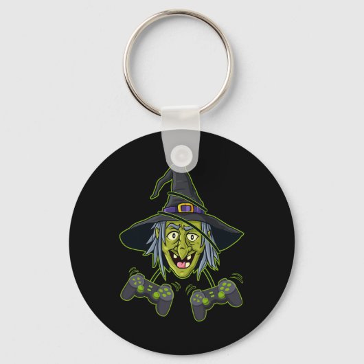 Videogamercontrollers voor Halloween Witch Boys Ki Sleutelhanger (Voorkant)