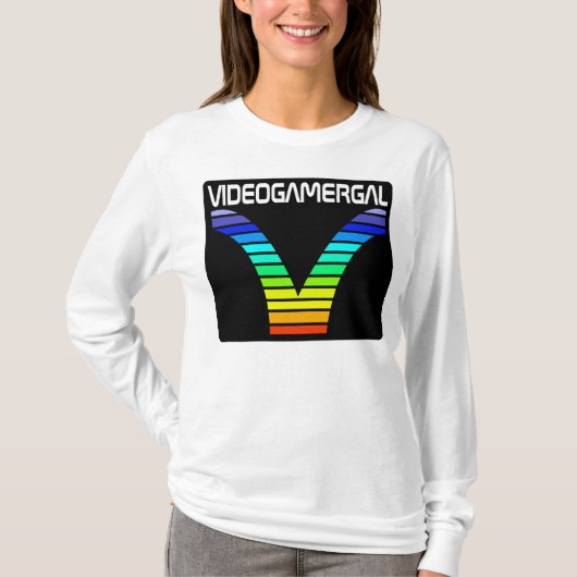 Videogamergal-shirt T-shirt (Voorkant)