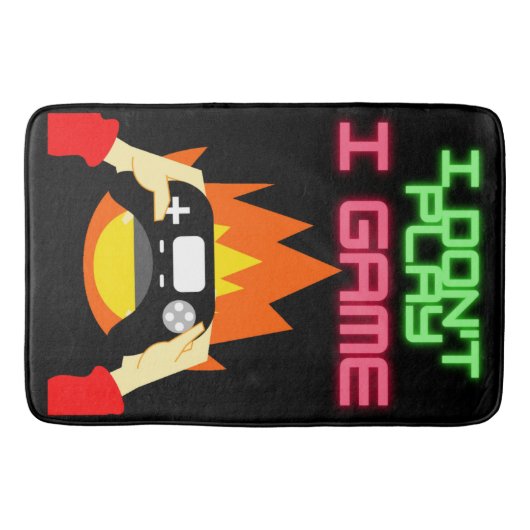 Videogamers: Ik speel geen game Badmat (Voorkant)