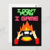 Videogamers: Ik speel geen game Briefkaart (Voorkant / Achterkant)