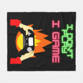 Videogamers: Ik speel geen game Fleece Deken (Voorkant (Horizontaal))
