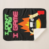 Videogamers: Ik speel geen game Sherpa Deken (Voorkant (horizontaal))