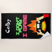 Videogamers: Ik speel geen game Strandlaken (Voorkant)