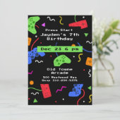 Videogames Arcade Kinder Gamer Kaart (Staand voorkant)