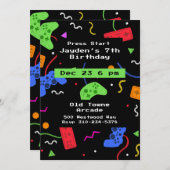 Videogames Arcade Kinder Gamer Kaart (Voorkant / Achterkant)