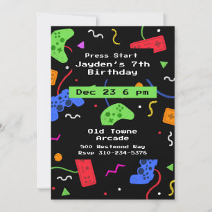 Videogames Arcade Kinder Gamer Kaart