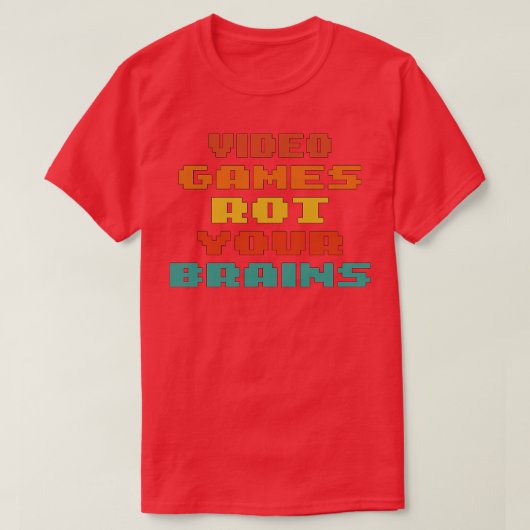 videogames beroven uw brein 75 t-shirt (Design voorkant)