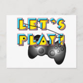Videogames Dag - Laten we spelen! Briefkaart (Voorkant)