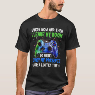Videogames en dan laat ik mijn kamer gam t-shirt