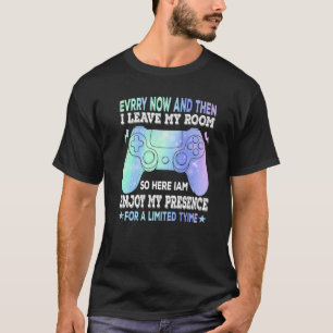Videogames en dan laat ik mijn kamer gam t-shirt
