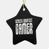Videogames en gamers wereldwijd de grootste gamer keramisch ornament (Links)